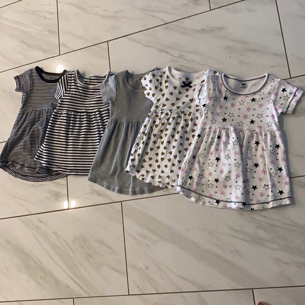 Set of 5 Cotton Dresses